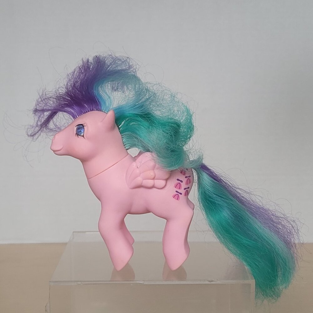 My Little Pony 1985 Hasbro Whizzer Twinkled Blue Eye Pink Pegasus G1 Pony Toy